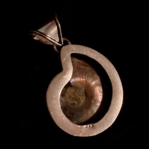 Ammonite fossil gemstone pendant - Picture 4 of 4
